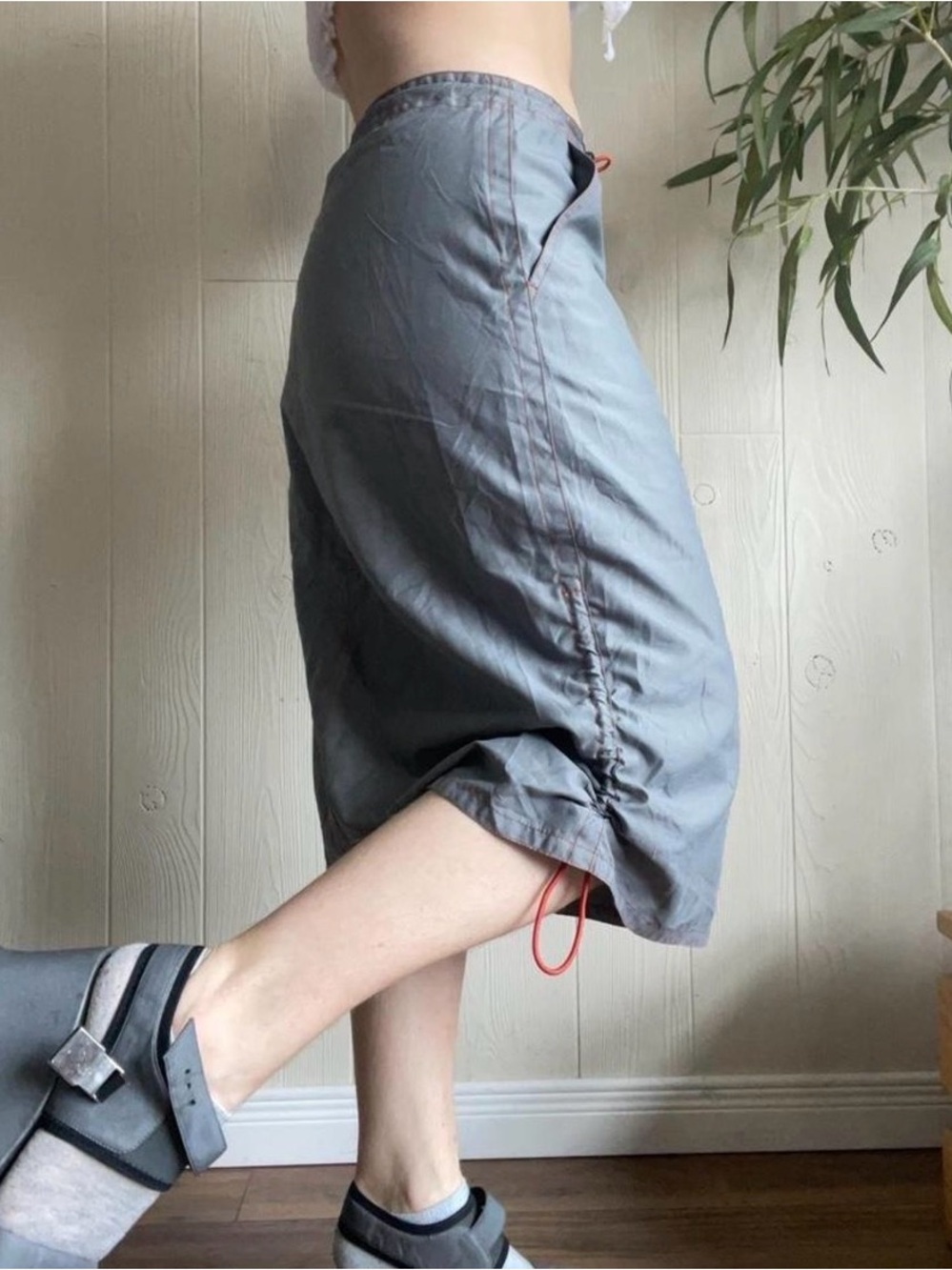 VTG GAP Gray Midi Gorpcore Skirt